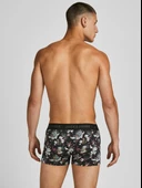 Jack Jones Flower Mıcrofıber 3 Lü Paket Erkek Boxer 12194284 thumbnail 3