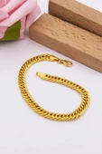 22 Ayar Altın Bileklik Kartiyer 6 MM En Kadın Bileklik LKBLK1043 - 1