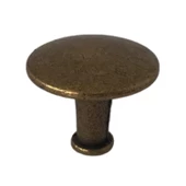 8 Adet Düz Düğme Antik Sarı Kulp Mobilya Çekmece Dolap Kapak Kulbu Metal Kulp Aksesuarları Vidalı - 5