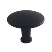 15 Adet Düz Düğme Siyah Kulp Mobilya Çekmece Dolap Kapak Kulbu Metal Kulp Aksesuarları Vidalı thumbnail 5