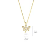 14 Ayar Altın Taşlı Yusufçuk Kolye 2,03 gr - 5