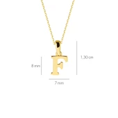 14 Ayar Altın F Harfi Kolye 1,47 gr thumbnail 3