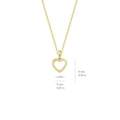 14 Ayar Altın Sade Kalp Kolye 1,83 gr thumbnail 3