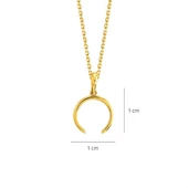 14 Ayar Altın Sade At Nalı Kolye  1,77 gr thumbnail 3