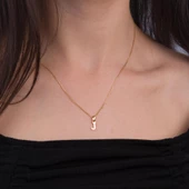 14 Ayar Altın J Harfi Kolye 1,43 gr thumbnail 2