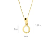 14 Ayar Altın O Harfi Kolye 1,54 gr thumbnail 3