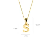 14 Ayar Altın S Harfi Kolye 1,46 gr - 2
