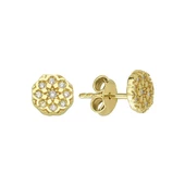 14 Ayar Taşlı Yıldız Altın Küpe 1,25 gr - 1