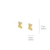 14 Ayar Altın Noel Çorap Küpe 1,10 gr thumbnail 2