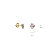 14 Ayar Kare Altın Küpe 1,12 gr - 2