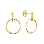 14 Ayar Altın Sallantı Alt Parça Yuvarlak Küpe 1,89 gr - 2