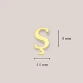 14 Ayar Altın Ş Harf Küpe 0,46 gr - 4