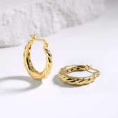 14 Ayar İtalyan Burgu Altın Küpe 3,95 gr - 1