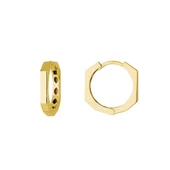 14 Ayar İtalyan Altıgen Altın Küpe 3,00 gr - 6