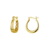 14 Ayar İtalyan Halka Altın Küpe 2,65 gr - 6