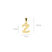 14 Ayar Altın Z Harfi Kolye Ucu 0,38 gr - 2