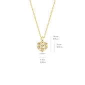 14 Ayar Altın Taşlı Kalp Kolye 1.94 gr thumbnail 2