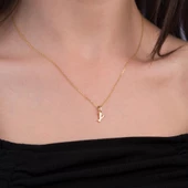 14 Ayar Altın Y Harfi Kolye Ucu 0,35 gr thumbnail 4