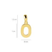 14 Ayar Sıfır Rakamı Altın Kolye Ucu 0,61 gr thumbnail 2