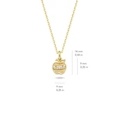 14 Ayar Altın Taşlı Elma Kolye 1.78 gr thumbnail 2