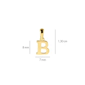 14 Ayar Altın B Harfi Kolye Ucu 0,41 gr thumbnail 2