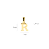14 Ayar Altın R Harfi Kolye Ucu 0,39 gr - 2