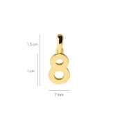 14 Ayar Sekiz Rakamı Altın Kolye Ucu 0,60 gr - 2
