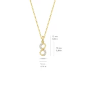 14 Ayar Altın Sonsuzluk Kolye 1,63 gr thumbnail 2