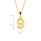 14 Ayar Dokuz Rakamı Altın Kolye 1,67 gr thumbnail 2