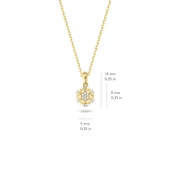 14 Ayar Altın Kar Tanesi Kolye 1,91 gr thumbnail 2