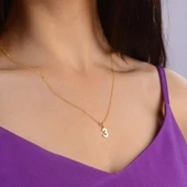 14 Ayar Üç Rakamı Altın Kolye 1,63 gr thumbnail 3