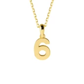 14 Ayar Altı Rakamı Altın Kolye 1,72 gr thumbnail 1