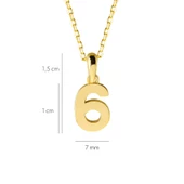 14 Ayar Altı Rakamı Altın Kolye 1,72 gr thumbnail 2