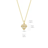 14 Ayar Altın Pırlanta Simgesi Kolye 1.95 gr thumbnail 2