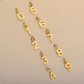 14 Ayar Üç Rakamı Altın Kolye 1,63 gr thumbnail 8