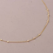 14 Ayar Satürn Altın Zincir Kolye - 1.85 gr thumbnail 6