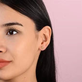 14 Ayar Altın Elma Küpe 1,06 gr thumbnail 2