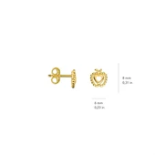 14 Ayar Altın Elma Küpe 1,06 gr thumbnail 5