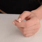 14 Ayar Altın Tavşan Küpe 0,89 gr thumbnail 4