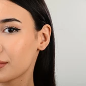 14 Ayar Altın Minik Yonca Küpe 0,69 gr - 3