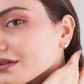 14 Ayar Modern Minik Yuvarlak Halka Altın Küpe 0,87 gr - 3