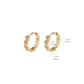 14 Ayar Altın Modern Halka Küpe 1,20 gr - 5