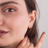 14 Ayar Altın Minik Modern Burgulu Halka Küpe 1,29 gr - 3