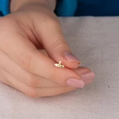 14 Ayar Altın Balık Kuyruğu Küpe 1,07 gr - 4