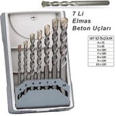 Elmas Uç Seti 7 Parça Beton Delme Matkap Ucu Beton Delme Ucu Mu1801 Beton Ucu - 2