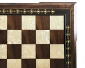 Helena Wood Art Masif Ceviz Sedefli Satranç Tablası 42 cm - 4