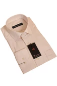 Bej Rahat Kesim Cepli Uzun Kol Regular Fit Erkek Gömlek  - 150-11 thumbnail 1