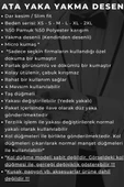 Krem Yakma Desenli Siyah Taş Düğmeli Damatlık Ata Yaka Kol Düğmeli Slim Fit Smokin Gömlek - 023 - 5