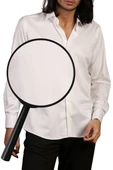 Krem Yakma Desenli Dar Kesim Micro Kumaş Kol Düğmeli Slim Fit Erkek Gömlek - 222-10 - 3