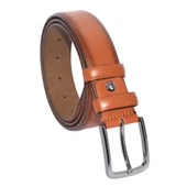 Taba Hakiki Deri Düz Renk 3.5 cm.lik Klasik Kemer - 208-Düz thumbnail 1